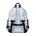 thumbnail image 3 of Paisley and Floral White Pattern Cute School Backpack Bag for School with Padded Back and Adjustable Shoulder Straps 15.25"x11.5"x5.25", 3 of 5