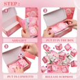 thumbnail image 5 of Surprise Gift Box Explosion for Money, Unique Folding Bouncing Red Envelope Gift Box with Confetti, Cash Explosion Luxury Gift Box for Birthday Anniversary Valentine Proposal (16 Bounces) (Pink), 5 of 7