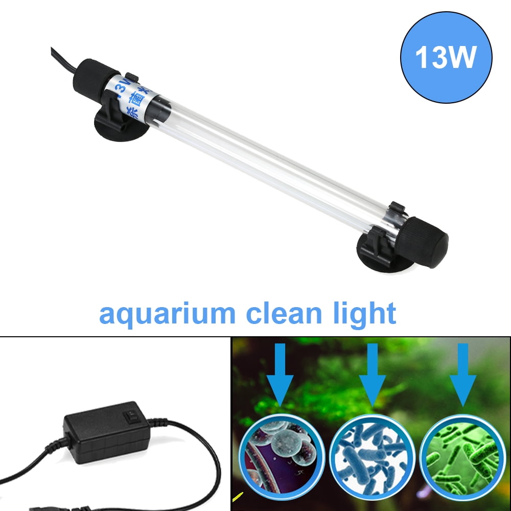 Anself 13W Aquarium Clean Light Submersible for Fish Tank Pond Water Clean Lamp
