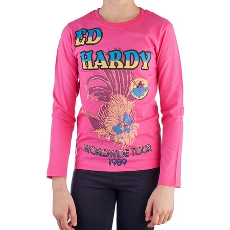 Ed Hardy Kids Girls Long Sleeve T-Shirt