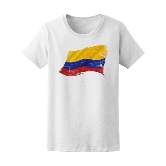 Flag Of Colombia In The Wind Tee Men's -Image by Shutterstock