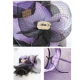 thumbnail image 5 of Lroveb Fascinators Hats for Women Tea Party Kentucky Derby Hat Wide Brim Flounce Cocktail Bridal Dress Church Sun Hat, 5 of 5