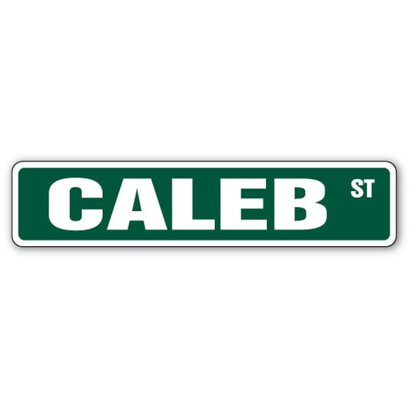 CALEB Street Sign Childrens Name Room Sign | Indoor/Outdoor |  36" Wide