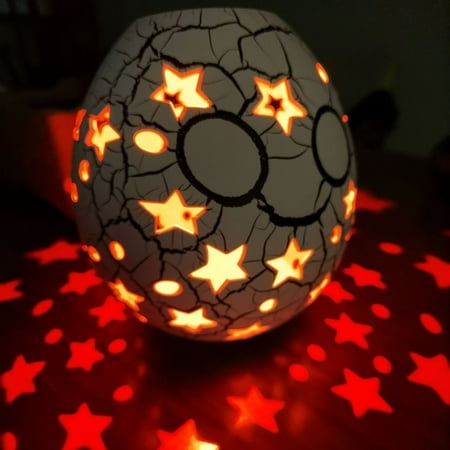 

Peculiar Night Light Cracked Tumbler Light And Shadow Lamp Desktop Ornaments