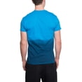thumbnail image 2 of Mens' Wave Shark Dip Dye Short Sleeve Graphic Crew Neck Tee Shirt, 2 of 3