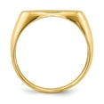 thumbnail image 2 of 14K Yellow Gold Ring Band Signet 11.0x17.0mm Open Back Men's, Size 9, 2 of 5