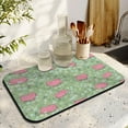 Cute Pig Print Coffee Maker Mat - 4-Layer Absorbent Mat for Kitchen ...