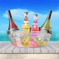 thumbnail image 1 of Cubo de hielo para fiestas, cubo de cerveza con asas de transporte, portátil, cubo de bebidas de vino para cóctel de champán de cerveza escalofriante, 1 of 8