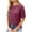 Red, variant on Luxalzxs Summer Tops for Women 2024 Fashion Solid Color Casual T-Shirt Short Sleeve Round Neck Button Blouse Tops