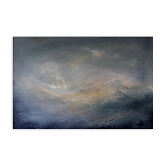 Stupell Industries Contemporary Swirling Abstract Clouds Canvas Art, 24 x 16, by Lydia Orange
