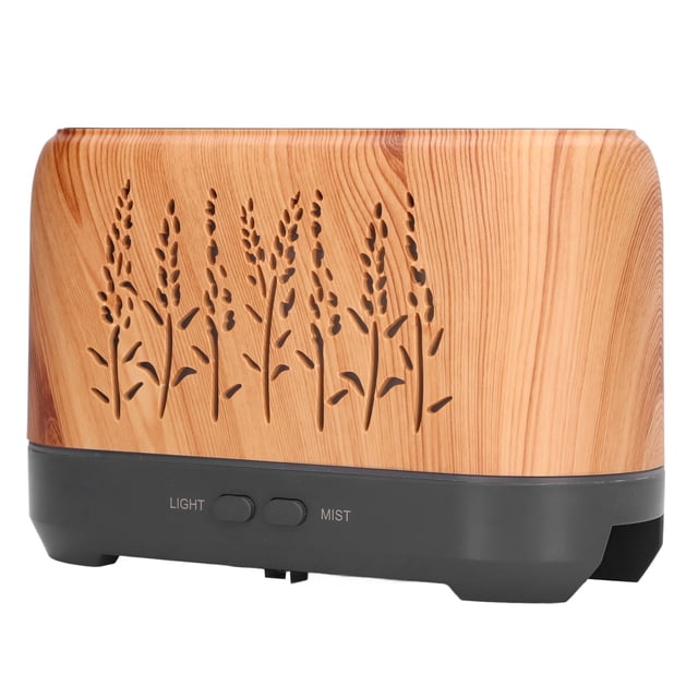 Humidificador de aroma, difusor de aceites esenciales, difusor de aceites esenciales de bajo contenido, humidificador de aroma de madera, estética elegante