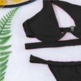 thumbnail image 2 of Baño Recortado Traje De Baño Cómodo Para Mujer Conjunto De Traje De Baño Transpirable De Un Hombro Con Soporte De Acero Cojín Para El Pecho Para Nadar Al Kearding OD010708-06, 2 of 7