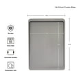 thumbnail image 3 of KitchenAid Aluminized Steel Nonstick 13x18-inch Baking Pan and Cookie Sheet Slider, Contour Silver, 3 of 8