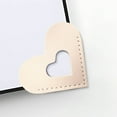 thumbnail image 3 of Valentine's Gifts for Him Her Teacher Valentine Gift Leather Heart Bookmarks Cute Corner Page Book Marks for Teachers Students Book Reading Lovers For School Office Home Supplies Teacher Gifts, 3 of 5