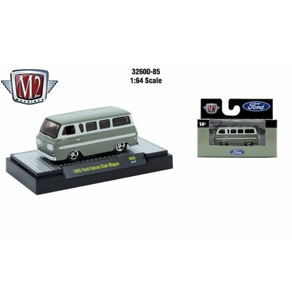M2 Machines 1:64 Detroit Muscle R85 1965 Ford Falcon Club Wagon