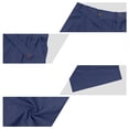 thumbnail image 5 of Uwinwear Mens Linen Beach Pants Casual Summer Stylish Straight Leg Trousers Lightweight Loose Fit Travel Pants With Pockets,Navy,XL, 5 of 6