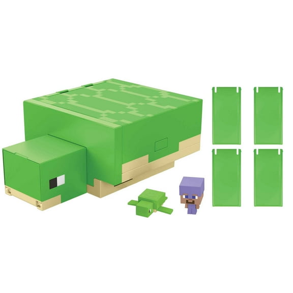 Minecraft Transforming Turtle Hideout Playset, Character Based on the Video Game