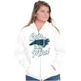 thumbnail image 3 of In My Mind Going to North Carolina Zip Up Hoodie Men's Women's Brisco Brands L, 3 of 5