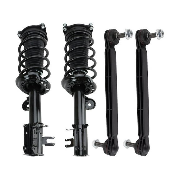 Front Strut Coil Spring Sway Bar Link Kit 4 Piece - Compatible with 2015 - 2018 Jeep Renegade FWD 2016 2017