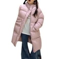 thumbnail image 3 of XXWXYD Teen Girls Long Hooded Puffer Jacket - Thicken Windproof Thermal Down Coat, Casual Padded Outerwear for Winter Snow Activities, 3 of 8