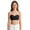 Black, variant on Girls Bandeau Bra Anti-Slip,Training Bras Dance Tube Top with Adjustable Clear Straps