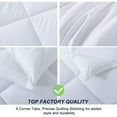 thumbnail image 3 of Kasentex  Comforter Set Duvet Insert, Soft Down Alternative Comforter Set, Reversible Lightweight Breathable White Queen 3 Piece, 3 of 5