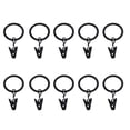 thumbnail image 3 of Inteprter 10 Pieces Window Curtains Hanging Hook with Clamps Replacement Accessory Drape Clips for Household Living Room Office Type1, 3 of 6