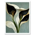 thumbnail image 1 of White Calla Lily Flower Pistil Bouquet Elegant Art Print Framed Poster Wall Decor 12x16 inch, 1 of 5