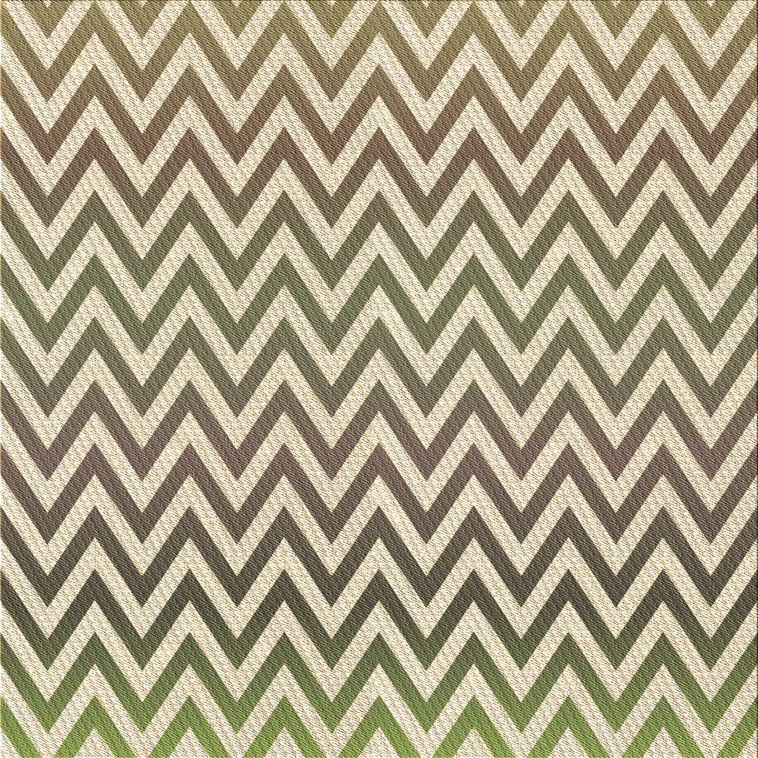 Ahgly Company Indoor Square Patterned Khaki Gold Area Rugs, 7' Square