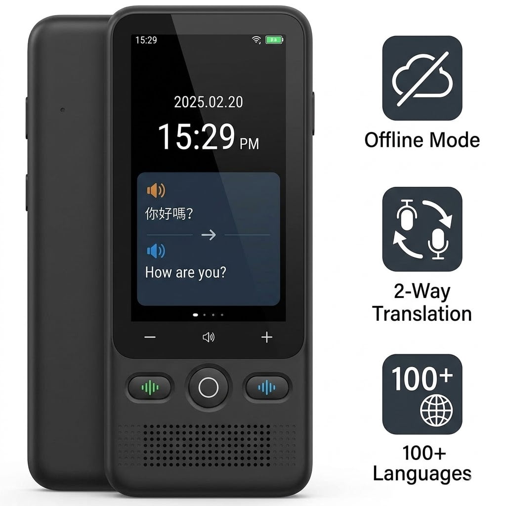 InnAIO AI Translator T9 Real Time Voice Cloning, Support 150+