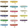 thumbnail image 2 of Leather Cat Collar, Safety Adjustable Cat Collar with Bell, Breakaway Pet Collar for Cats or Small Dogs, 2 of 3