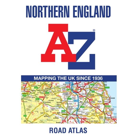 Northern England A-Z Road Atlas: (New Sixth Edition), (Paperback)