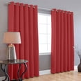 thumbnail image 2 of Cortinas Blackout MELOCOTTON HOGAR 275cm Ancho X 215cm De Largo 2 Paneles 100% Microfibra Poliéster ROJO, 2 of 6