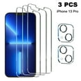 thumbnail image 1 of Protecteur d'Écran en Verre pour iPhone13, iPhone 13 Pro, iPhone 13 Pro Max Protecteur d'Objectif de Caméra, Film en Verre Trempé Plein Écran, HD - Sans Bulles - Résistant aux Rayures, 1 of 8