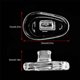 thumbnail image 2 of Sonducket 5 pares de almohadillas de silicona para la nariz tornillo Push On transparente delgada elipse aire ligero herramienta de reparación compacta Lentes Tipo 2 5 pares Sonducket YJ1098-02, 2 of 6