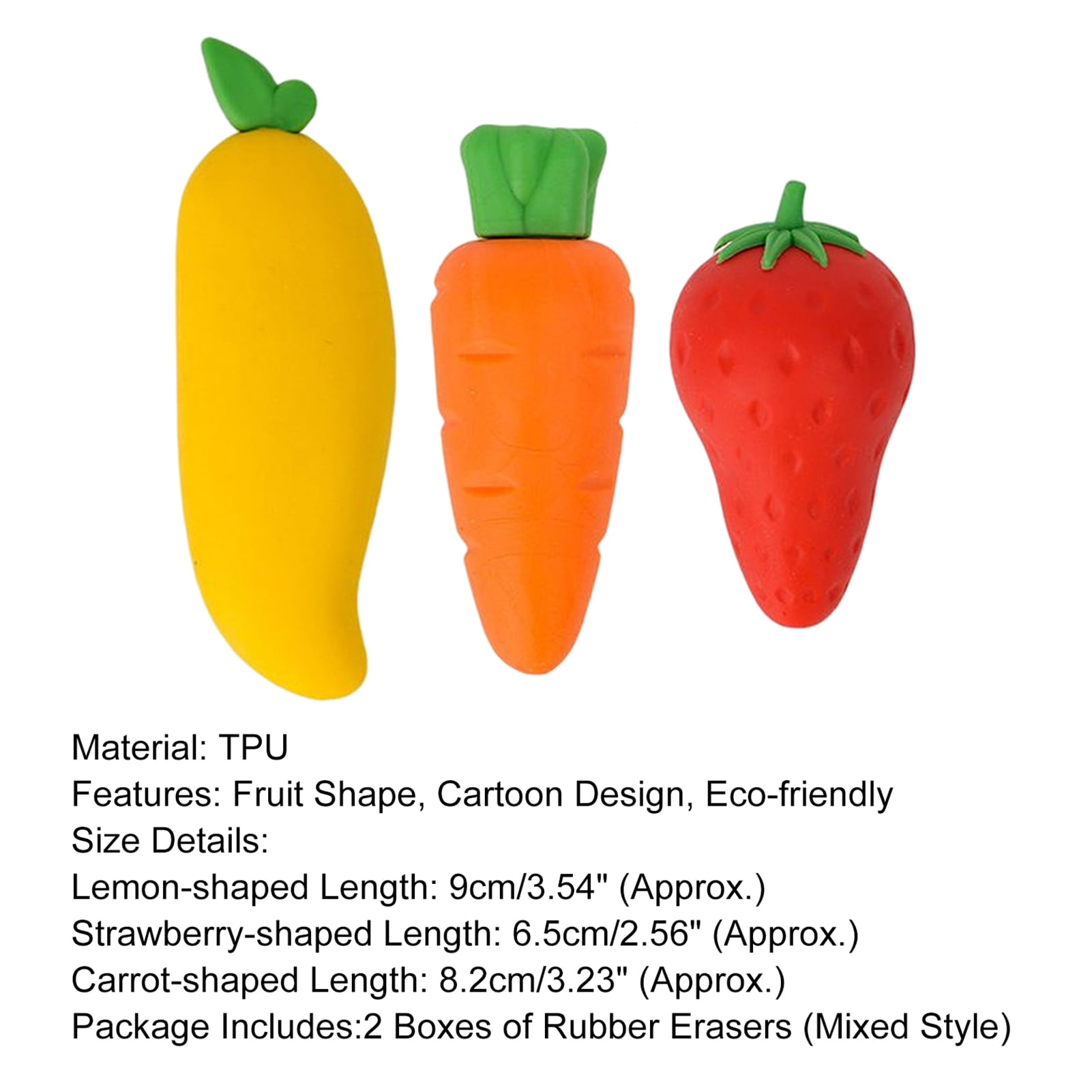 Realyc Mini Erasers 2 Boxes Do Homework Without Smudge Cute Mini Erasers Assortment Fruit
