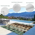 thumbnail image 6 of Outdoor Rug 6x9 ft Dog Claw Paw Print Waterproof Outdoor Patio Rug Mat Non Slip Outside Area Rugs Carpet for RV,Camping,Porch,Deck,Pool,Balconybackyard,Pet Green Brown Farmhouses Wood, 6 of 9