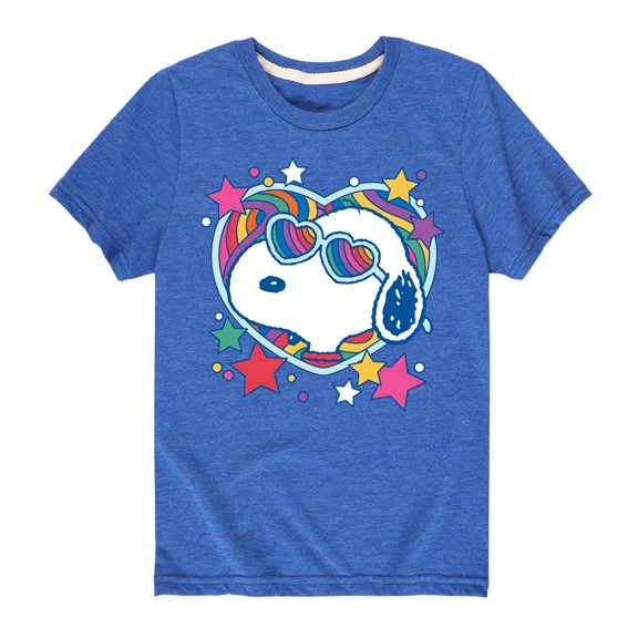 Peanuts - Snoopy Groovy Heart - Toddler And Youth Short Sleeve Graphic T-Shirt