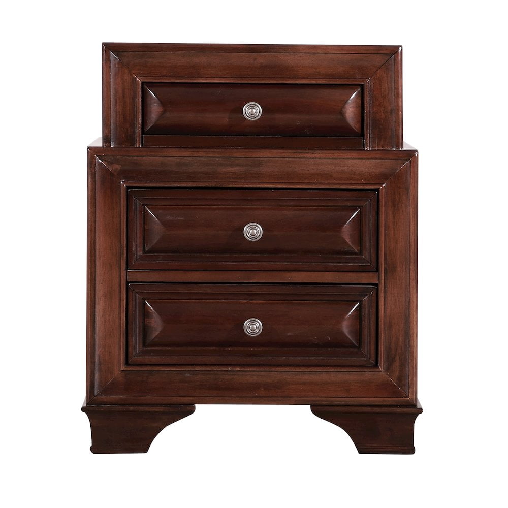 Glory Furniture LaVita Nightstand in Cappuccino Color