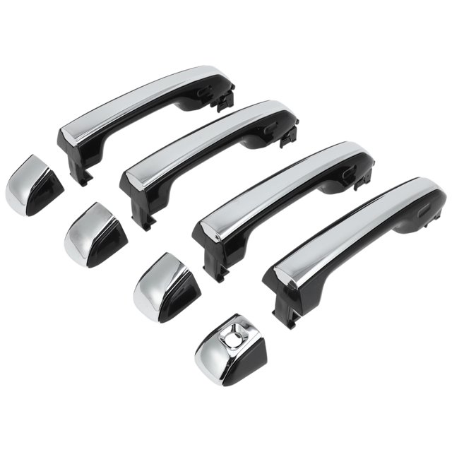 Mango de Puerta Exterior para Toyota para Lexus GX460 4Runner 2010-2021 Negro Tonalidad Plateada ABS 1 Juego