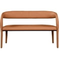 thumbnail image 6 of Meridian Furniture Sylvester Cognac Vegan Leather Bench, 6 of 17