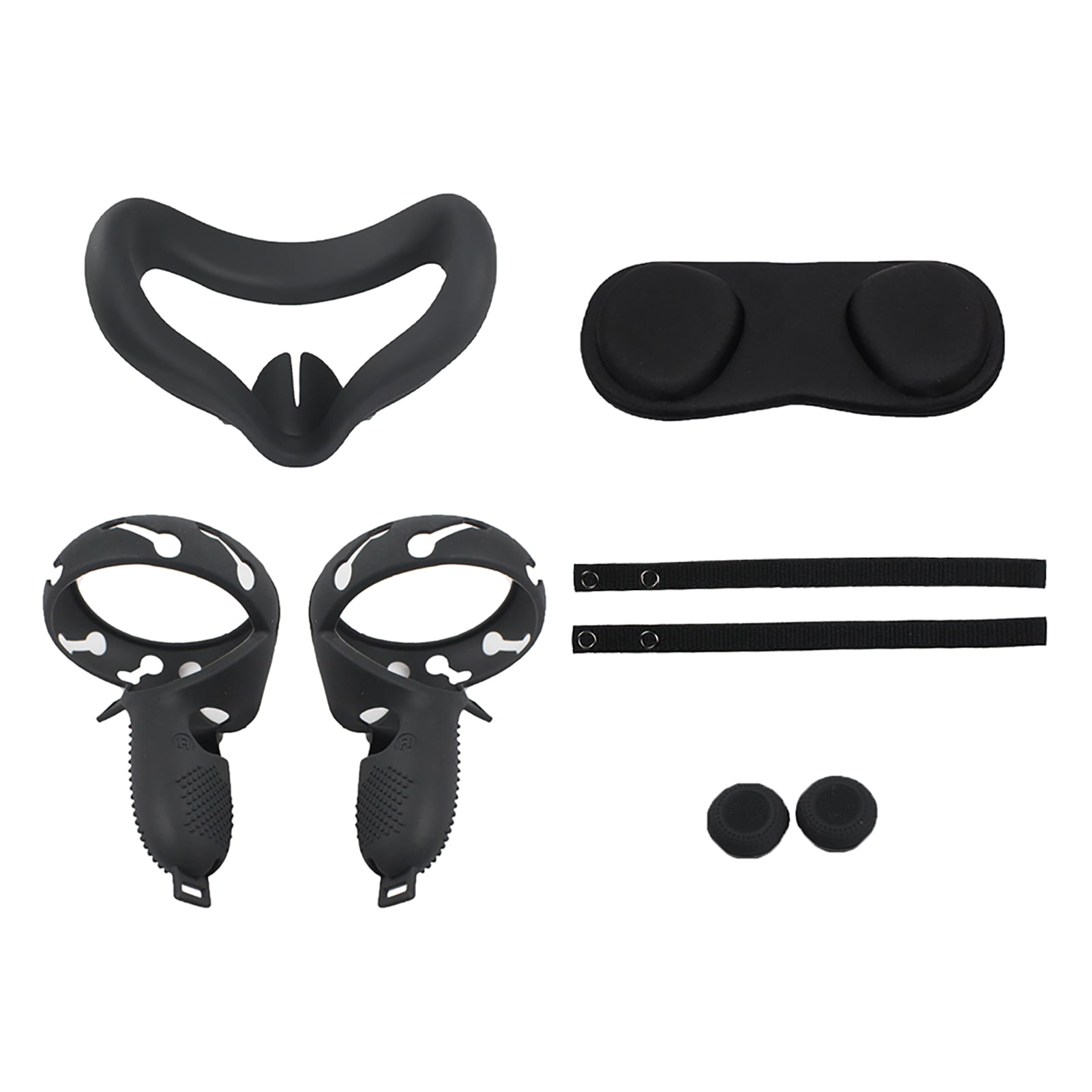 Black BWWNBY Protective Gaming Controller Grip Cover Facial Cushion Set for Oculus Quest 2