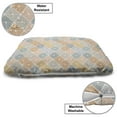 thumbnail image 3 of Abstract Pet Bed, Modern and Soft Toned Geometrical Tiles with Rhombus Forms Illustration, Chew Resistant Pad for Dogs and Cats Cushion with Removable Cover, 24" x 39", Multicolor, by Ambesonne, 3 of 4