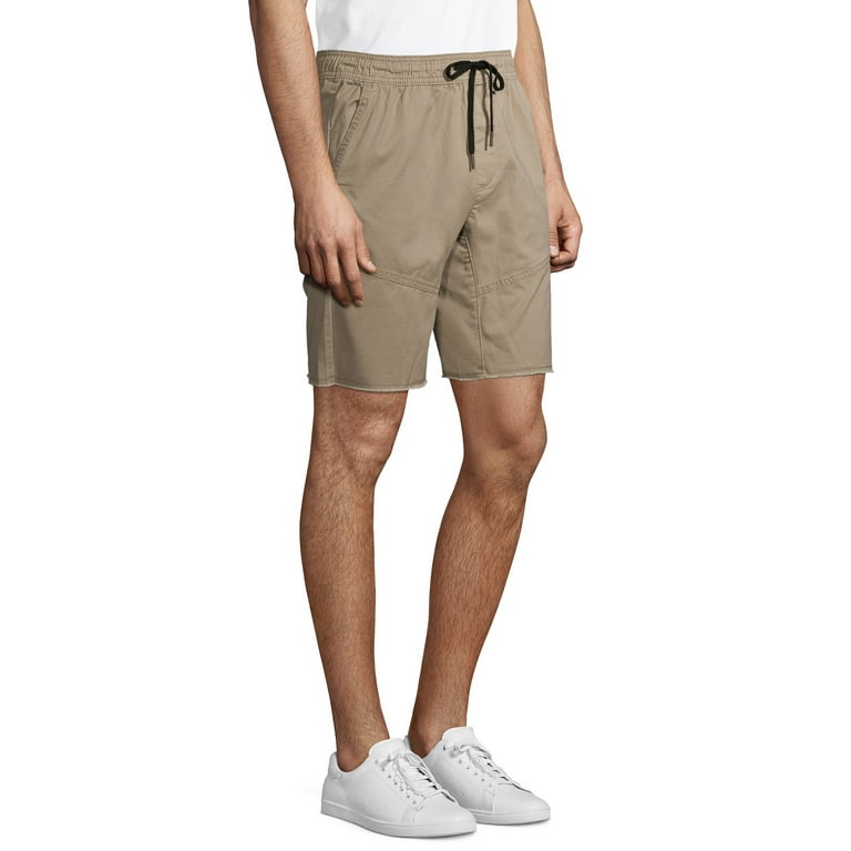 No Boundaries Men's and Big Men's Slim Fit Mid Rise Jogger Shorts 