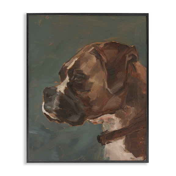 Stupell Industries Transitional Bulldog Gazing Portrait Black Framed Giclee Art, 11 x 14, by Ethan Harper
