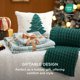 thumbnail image 4 of Juego de fundas de edredón Bedsure Christmas Twin Green Forest, 4 piezas, 4 of 9
