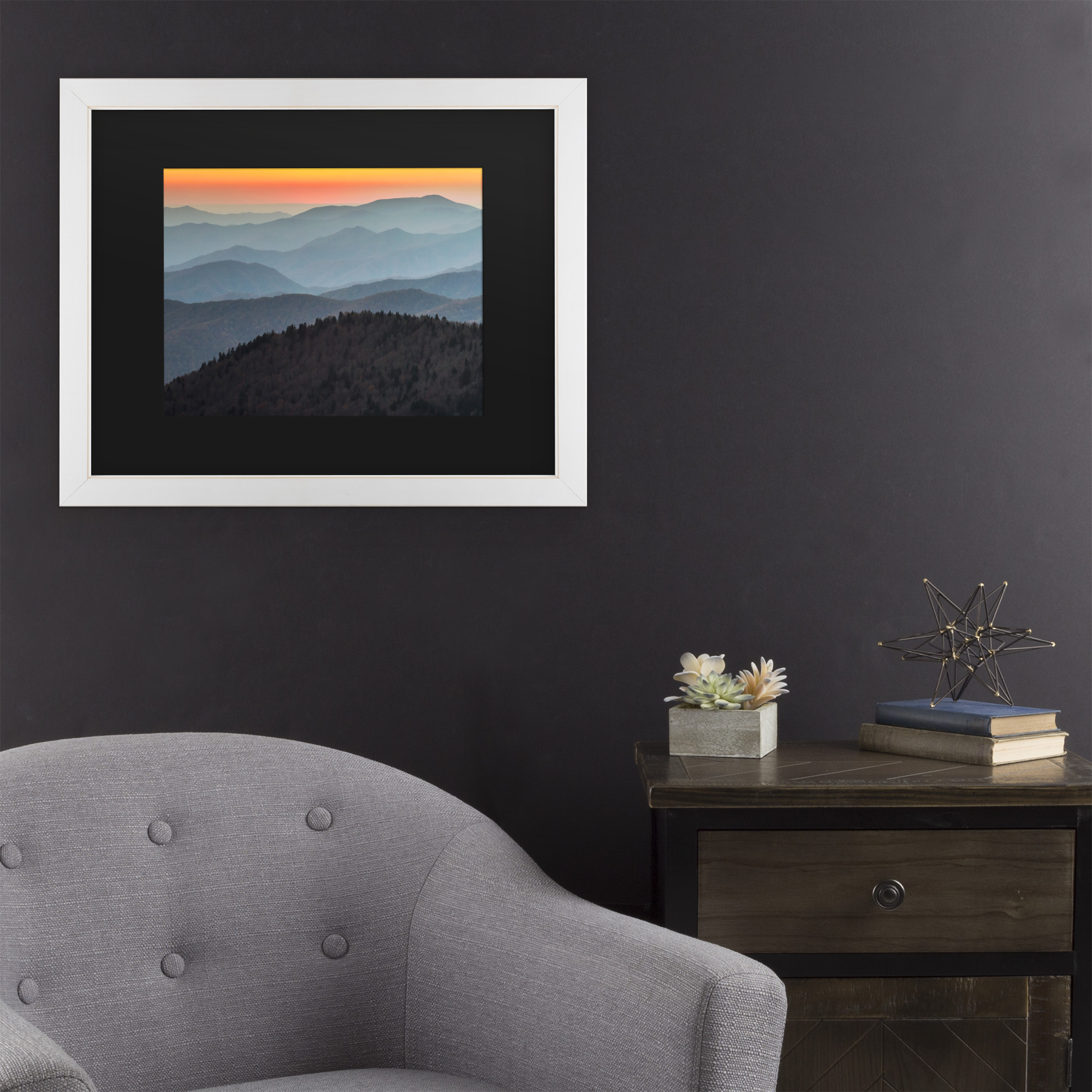 Trademark Fine Art 'Great Smoky Sunset' Canvas Art by Pierre Leclerc
