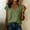 Army Green women's v neck wrap top a1, variant on Women's V Neck Short Sleeve Wrap Top Cotton Linen Casual Blouse Solid Basic Tee Shirt Party Wear Summer Fashion, Orange L