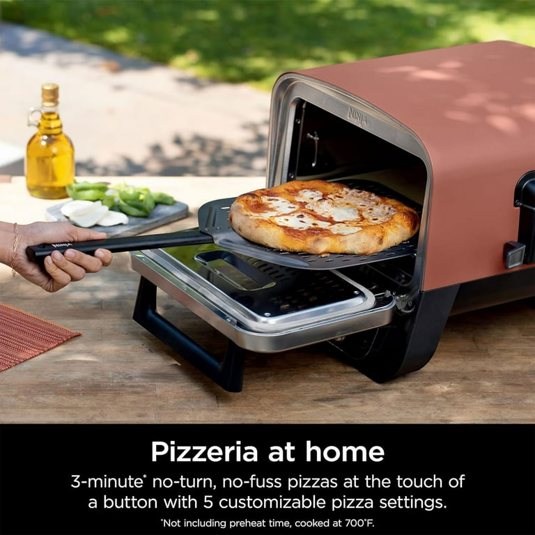 Ninja Outdoor Woodfired Cooker, 8-in-1 Electric Programmable Pizza