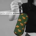 thumbnail image 5 of Bingfone Bold Squirrel Silhouettes Print Sunglasses Case Portable Travel Zipper Eyeglasses Case With Hook, 5 of 6